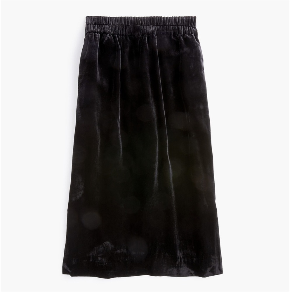 J. Crew Velvet Pull On Skirt NWT
